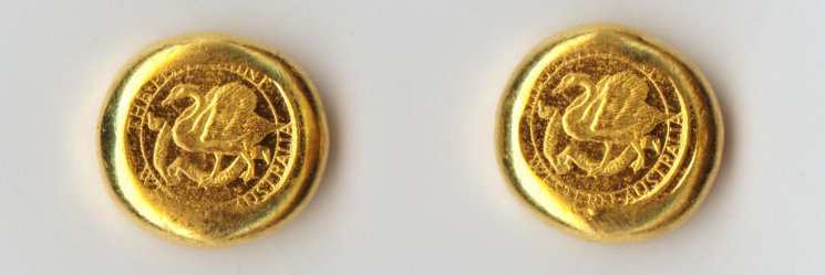 Rundbarren der Perth Mint Gold